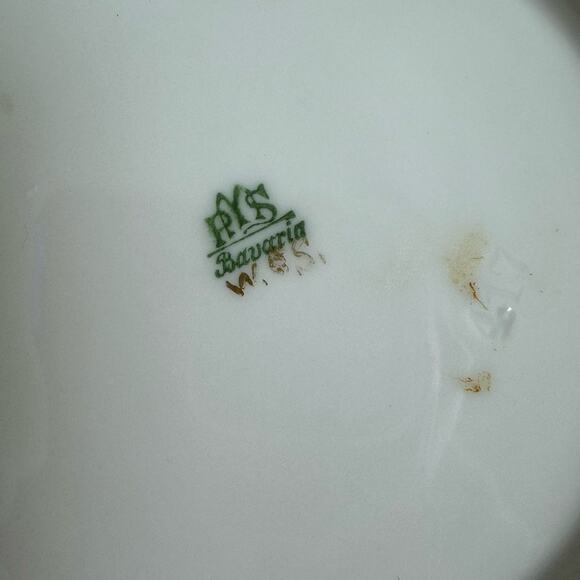 Vintage Antique 1930s Purple Violet Limoges France‎ PMS Bavaria Tea cup & saucer - Picture 7 of 8